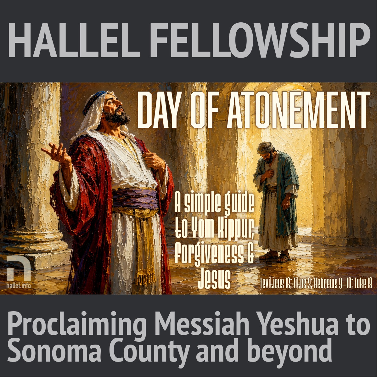 Day of Atonement: A simple guide to Yom Kippur, forgiveness and Jesus (Leviticus 16; Titus 3; Hebrews 9–10; Luke 18) episode artwork