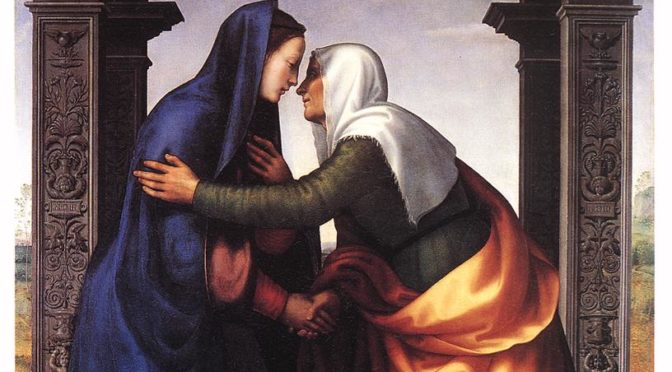 The Visitation of St. Elizabeth to the Virgin Mary by Mariotto Albertinelli