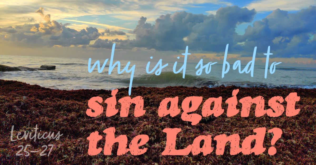 Why is it so bad to sin against the Land? (Leviticus 25-27)