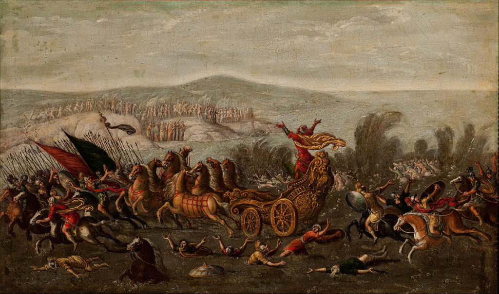"The Israelites Crossing the Red Sea" by Circle of Juan de la Corte