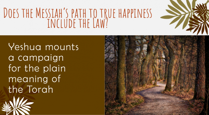 Does the Messiah's path to true happiness include the Law?