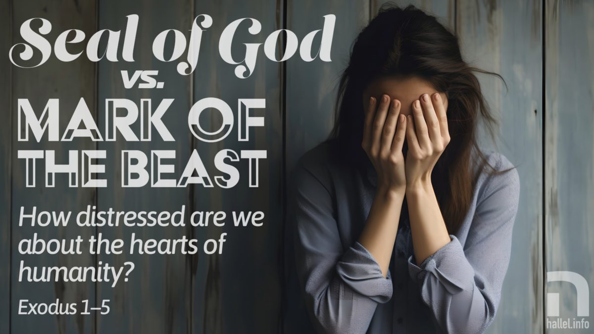 Seal of God vs. mark of the beast: How distressed are we about the hearts of humanity? (Exodus 1-5)