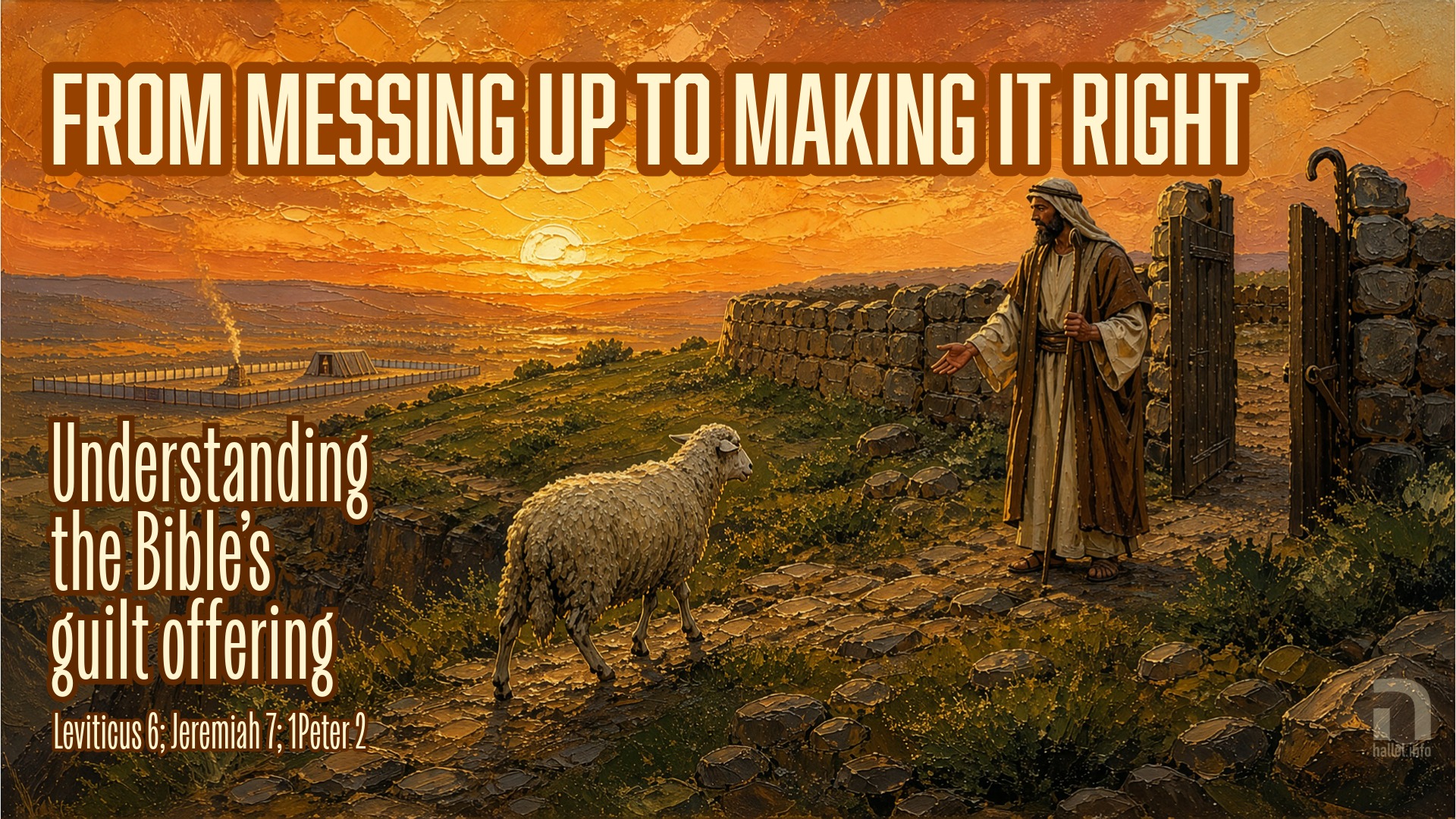 Hallel Children From messing up to making it right: Understanding the Bible's guilt ...